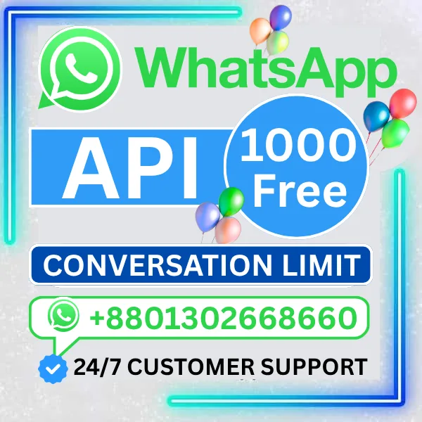 1 Buy Balloon BM | WhatsApp API 1K Limit | WhatsApp API Daily 1k Coversation Limit - Image 1