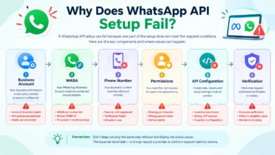 WhatsApp API Setup Failed? What Could Be Wrong? 3 Why Does WhatsApp API Setup Fail