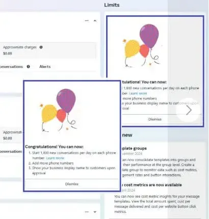 WhatsApp API 1k limit