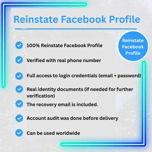 Buy Reinstate Facebook Account Buy Reinstate Facebook Account