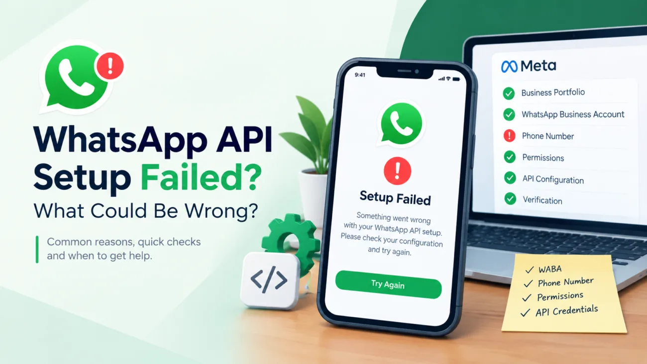 WhatsApp API Setup Failed? What Could Be Wrong?