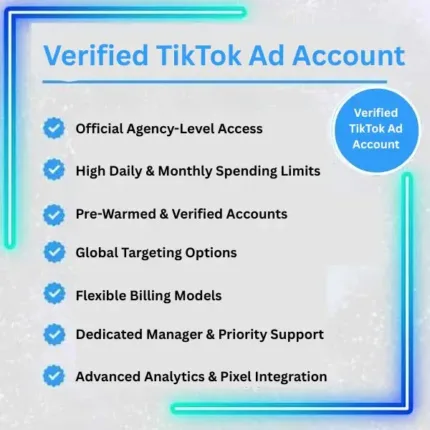 Verified TikTok agency ad account